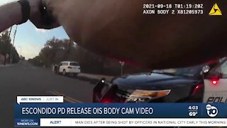Escondido police release bodycam video of OIS