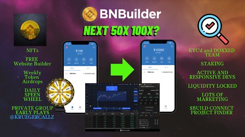 BNBuilder is the Next 50x 100x crypto project? First Free Web 3 website builder, NFTs, Airdrops,...