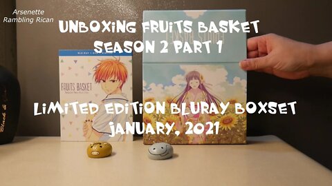 Unboxing 2020 Fruits Basket - Season 2 Part 1 - Limited Edition Bluray Boxset