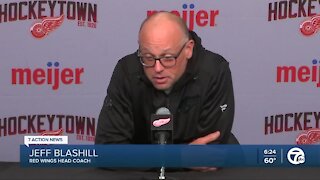 Blashill reacts to Dylan Larkin-Mathieu Joseph exchange that resulted in suspension
