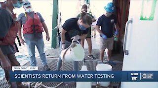 Scientists return from water testing