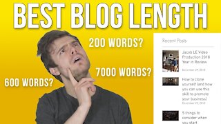 How Many Words Long Should My Blog Post Be? Google SEO Optimization