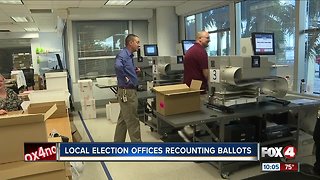 Local election offices recount ballots