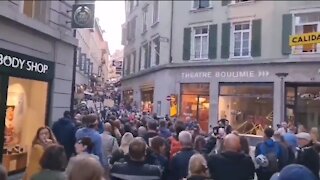 Massive Protest In Switzerland Against COVID Health Pass