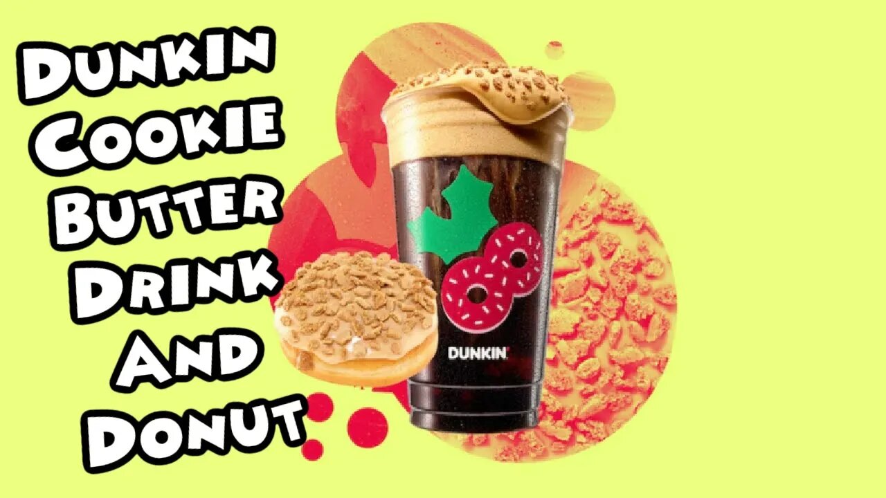 Dunkin Cookie Butter Specialty Drink And Donut