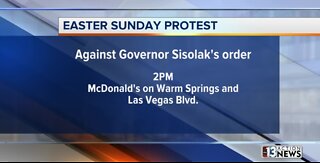 Easter Sunday protest in Las Vegas