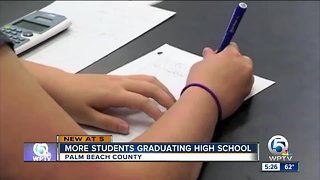 Palm Beach County School District's graduation rate on the rise