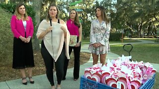 Pediatric cancer patients receive surprise Valentine's Day treat