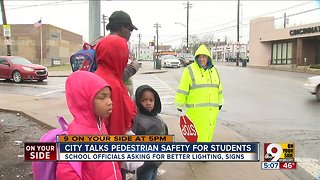 City talks pedestrian safety for students