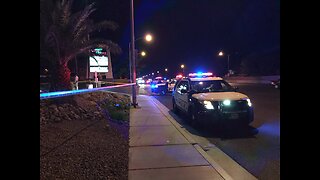 1 hospitalized after shooting in Las Vegas, police search for suspect