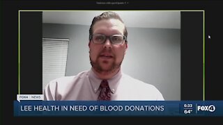Lee Health needs blood donations