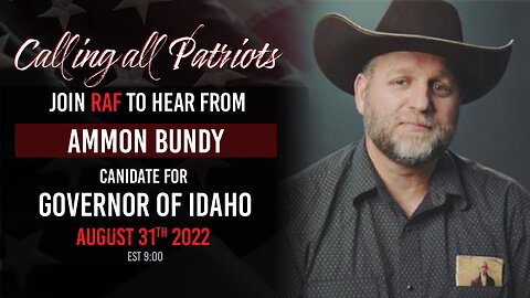 Red America First 8-31-22 meeting with Ammon Bundy