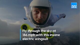 Fly through the sky at 186 mph with this insane electric wingsuit