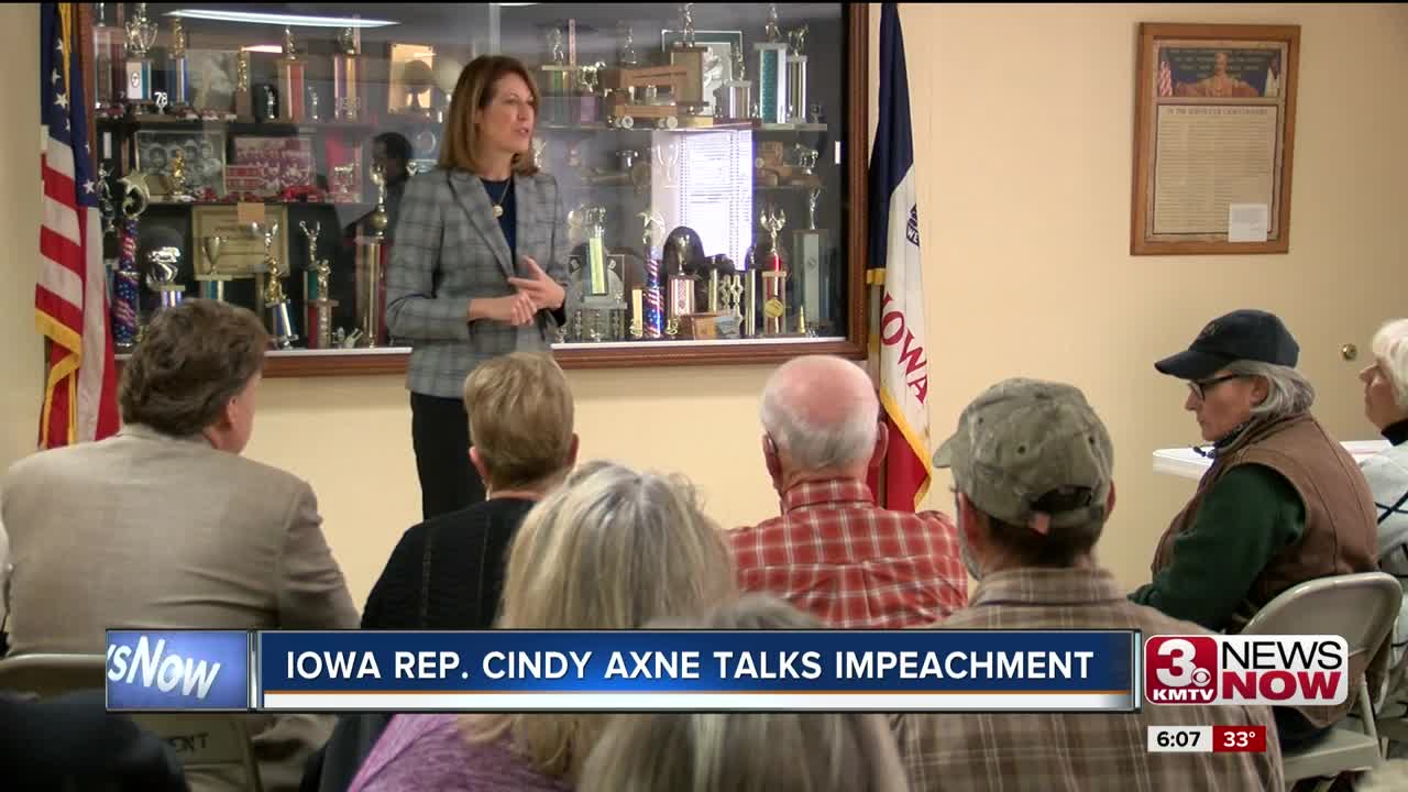 Iowa Rep. Cindy Axne talks impeachment
