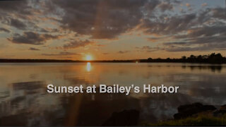 Sunset at Bailey's Harbor in Door County Wisconsin
