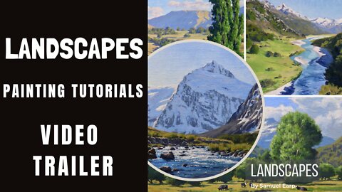VIDEO TRAILER - LANDSCAPES - Painting Tutorial Videos