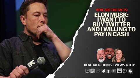 Elon Musk Wants To Purchase Twitter For Straight Up Cash!
