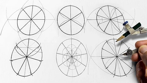 Divide a circle into 2,3,4,5,6,7,8,9,10,11…♾️