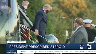 President prescribed steroid for COVID treatment