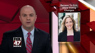 Benson wants to see absentee ballots counted before Election Day