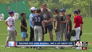 Teaching kids some baseball, a lot about life