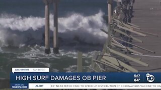 Ocean Beach Pier damaged