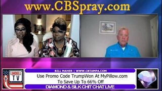 Bill Maher stops by to talk about CBSpray.com to Diamond and Silk.