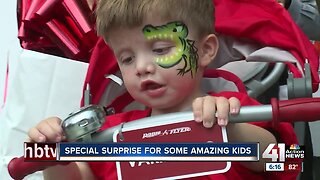 Special needs kids receive adaptive bicycles