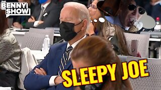 Did Joe Biden Just FALL ASLEEP During COP26?