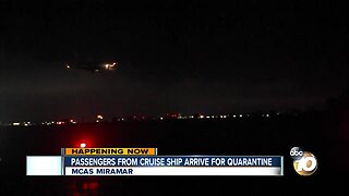 Passengers from cruise ship arrive for quarantine