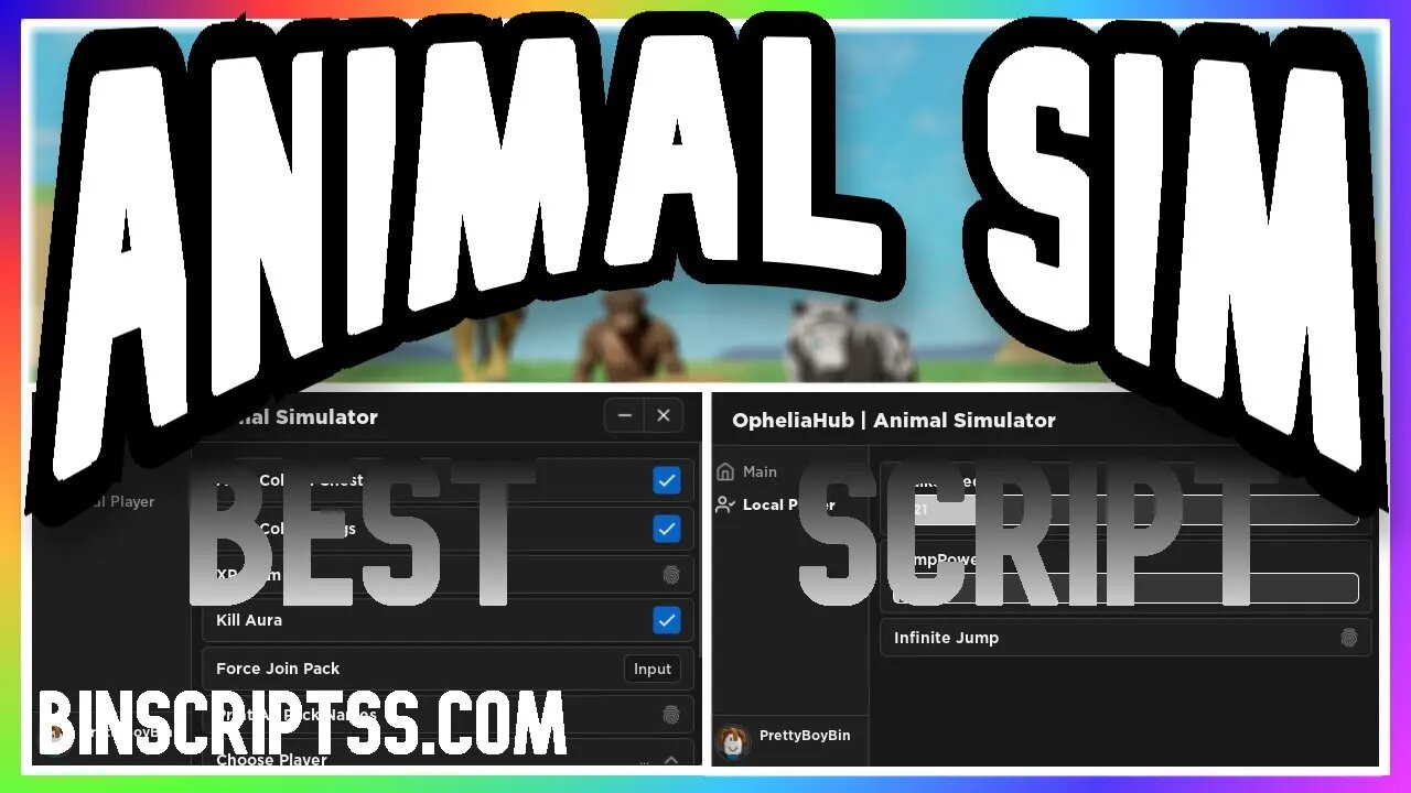 ROBLOX Animal Simulator Script LOTS OF FEATURES *PASTEBIN 2023*