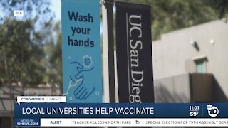 Local universities to help vaccinate
