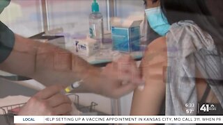 Young teens getting COVID-19 vaccine