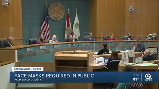Palm Beach County commissioners mandate face masks in public buildings