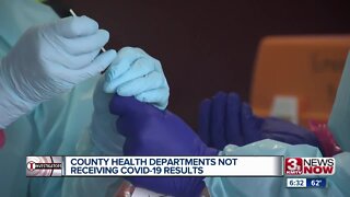 County health departments not receiving coronavirus test results