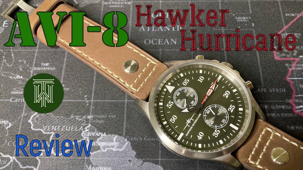 AVI 8 Hawker Hurricane 50m Chronograph Watch Review Unboxing AV 4013 03 SII VD51C