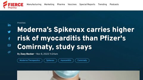 Moderna's Spikevax Higher Myocarditis Risk than Pfizer's Comirnaty