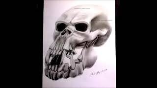 Demon Skull Drawing