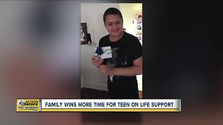 Family wins more time for teen on life support