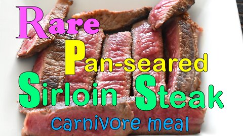 Carnivore Meal - Pan-Seared Rare Steak