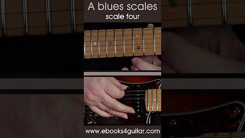 The A minor pentatonic blues scales, guitar practice short 4