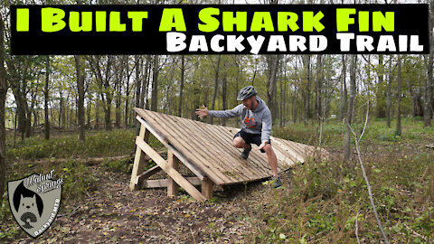 Building a Mountain Bike Shark Fin: The Drop In, A Backyard MTB Trail