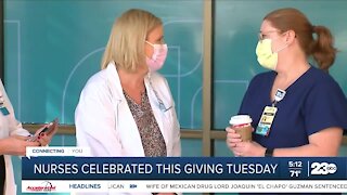 Nurses celebrated this Giving Tuesday