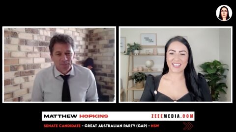 Zeee Media Election Week - Matthew Hopkins - Senate Candidate - GAP - NSW
