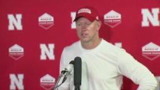 Nebraska football coach Scott Frost addresses the media after season opening loss
