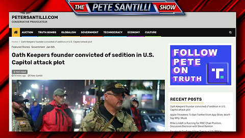 Oath Keepers Founder Convicted of Sedition in U.S. Capitol Attack Plot