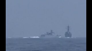 Chinese Navy Ship Almost Hits U.S Destroyer
