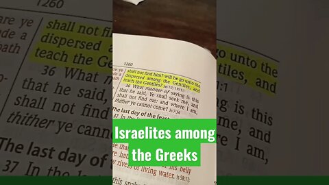 Short: Greeks were Israelites - John 7:35