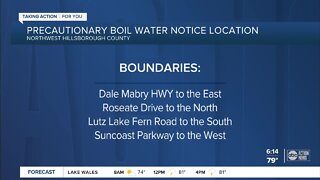 Precautionary boil water notice issued for area in Lutz