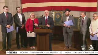 Gov. Ricketts discusses abortion during press conference on religious freedom